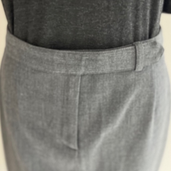 LAUNDRY by Shelli Segal Pencil Skirt Gray Stretch Front Zip - Picture 4 of 7